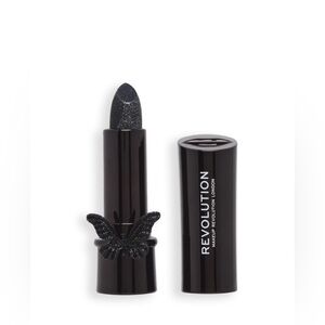 Revolution retired enchanted kiss lipstick with butterfly ring in black